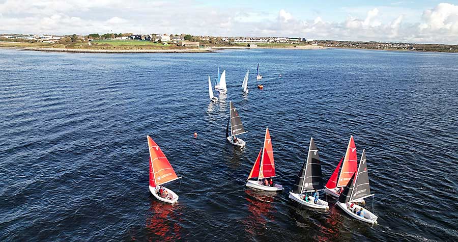 Team Racing at Galway City Sailing Club - Sailing between Renmore Point & Hare Island, Galway, Ireland