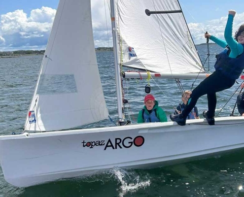 Junior Sailing Course @ GalwayCitySailingClub.com - Junior Sailor on Argo sailboat